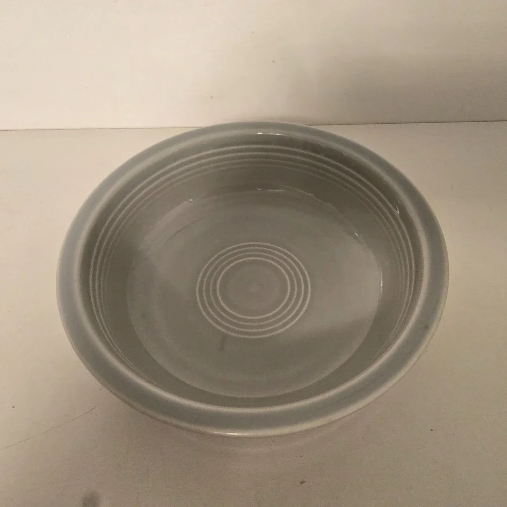 Fiestaware Retired Pearl Gray 6 7/8 Inch Classic Rim Bowl 1999